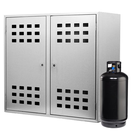Cassetta Da Esterno Per 2 Bombole Gas Da 15 Kg In Lamiera Zincata – 90X98X42 Cm