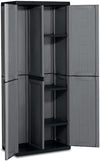 Armadio Portascope Keter Jolly Esterno Interno 68X39X166 Cm Grigio Con Ripiani Regolabili