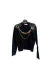 TRASH AND LUXURY Maglia Donna con catena da donna