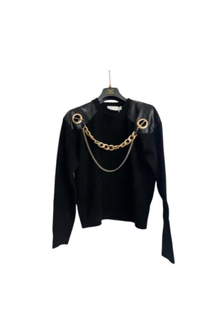 TRASH AND LUXURY Maglia Donna con catena da donna