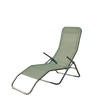 Sedia Sdraio Chaise Longue Riviera – Struttura In Acciaio E Textilene Verde – 140X60X96 Cm