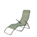 Sedia Sdraio Chaise Longue Riviera – Struttura In Acciaio E Textilene Verde – 140X60X96 Cm