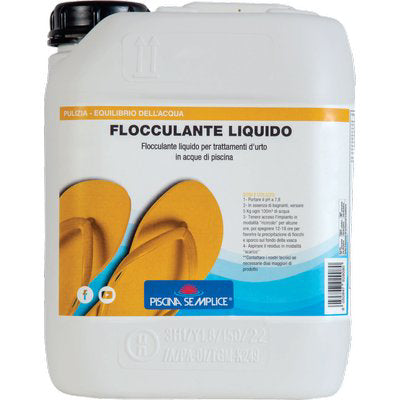 Flocculante X Piscina Liquido Lt 5 Piscina Semplice