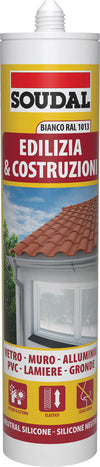Soudal Silicone Neutro Per Edilizia Ml. 300 - Bianco Avorio Ral 1013 12.00 Pz