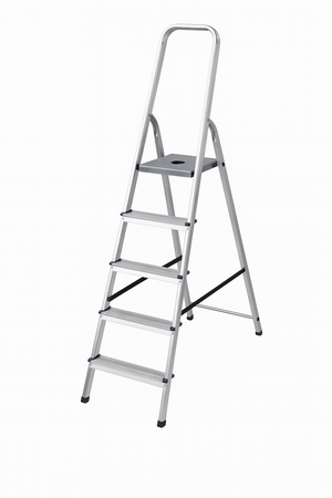 Scala In Alluminio Alfa Euroscala En131- - 4 Gradini Cm.44X145H (84H Pedana) Kg.4,2 - 1 Pezzi Facal