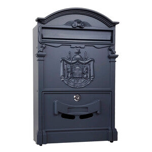 C Cassetta Postale Regia Antracite 7016 25.5X9X41Cm- 1,0 Pz