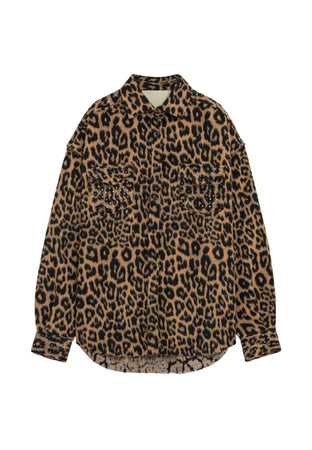 APAPERKID GIACCA a camicia Donna leopardata da donna