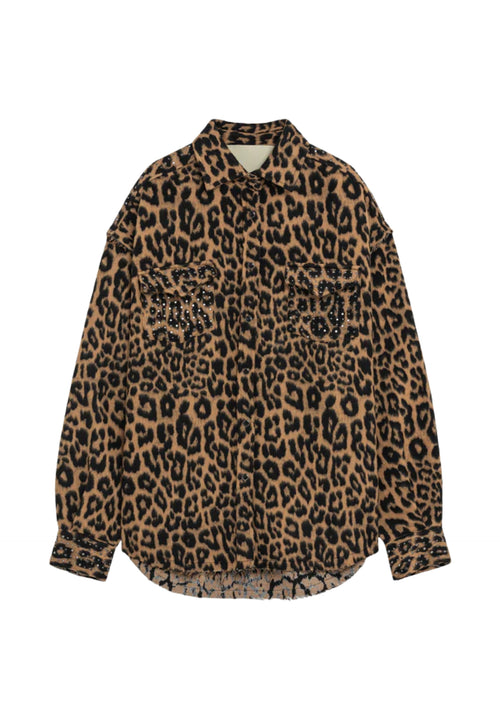 APAPERKID GIACCA a camicia Donna leopardata da donna