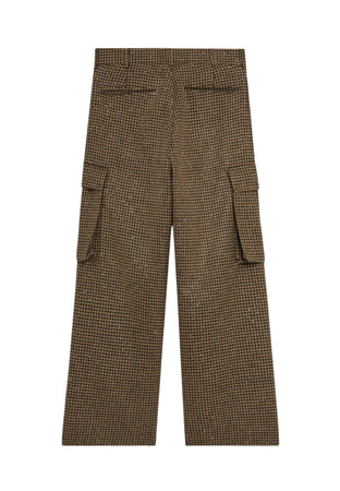 APAPERKID PANTALONE Donna a qaudri brillantinato da donna