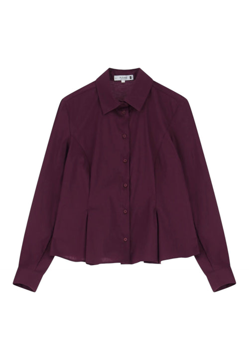 PLEASE Camicia svasata con pince e colletto classico Donna Please da donna