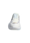 TWINSET MILANO Scarpe Donna Twinset Milano Sneakers Running bianco/argento, con logo e fantasia da donna