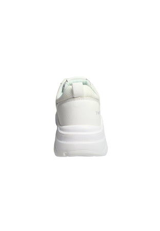 TWINSET MILANO Scarpe Donna Twinset Milano Sneakers Running bianco/argento, con logo e fantasia da donna
