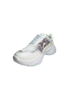 TWINSET MILANO Scarpe Donna Twinset Milano Sneakers Running bianco/argento, con logo e fantasia da donna