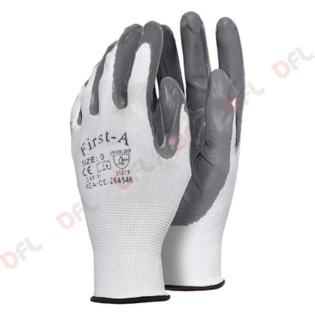 Guanti In Poliestere/Nitrile Tg. 11 (Xxl)- 12 Coppia - Senza Marca