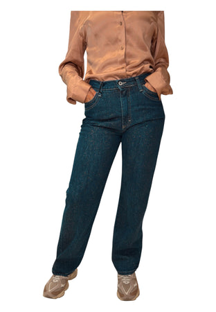 PLEASE Jeans gamba larga Donna Please da donna