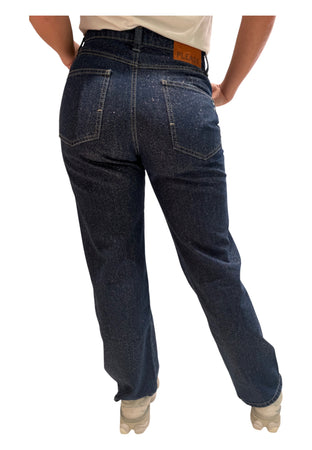 PLEASE Jeans gamba larga Donna Please da donna