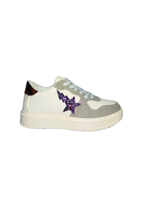TWINSET MILANO Scarpe Donna Twinset Milano Sneakers bassa con fantasia laterale da donna