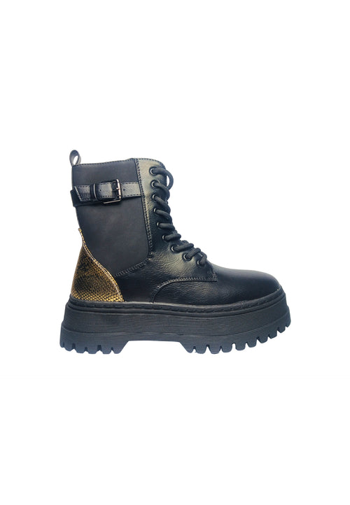 TWINSET MILANO Scarpe Donna Twinset Milano Anfibio allacciato, chiusura con cerniera, fibbia laterale applicata. da donna