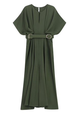 IMPERIAL Abito lungo elegante con cintura in vita e spacco laterale Donna Imperial da donna