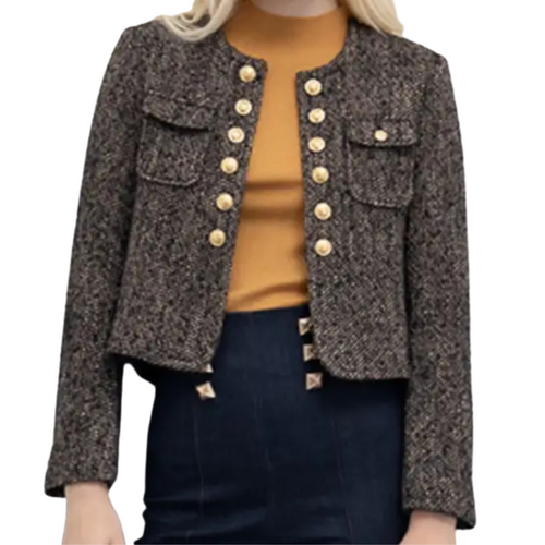 GOA GOA GIACCA CORTA IN TWEED NUEVA YORK da donna