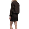 GOA GOA Giacca stile militare in tweed lurex modello Soldy con collo rotondo e bottoni dorati da donna