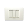 Placca In Tecnopolimero 3 Posti- Bianco- Aton- Pezzi 1