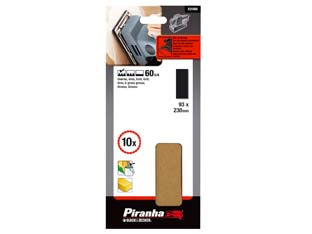 Set 10 Fogli Abrasivi Per Levigatrice Orbitale- - Grana 60 (X31060) - 1 Blister Stanley