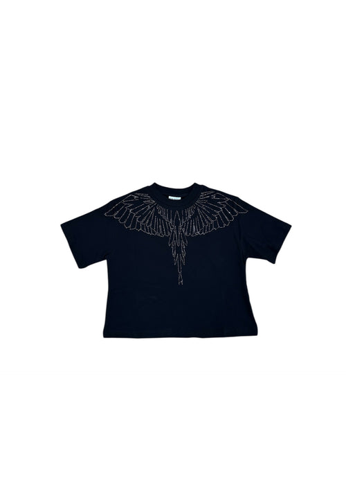 COUNTRY OF MILAN T-shirt crop mezza manica Donna cristal wings da donna