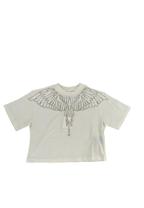 COUNTRY OF MILAN T-shirt crop mezza manica Donna cristal wings da donna