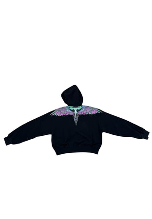 COUNTRY OF MILAN Felpa crop con cappuccio Donna pink wings da donna