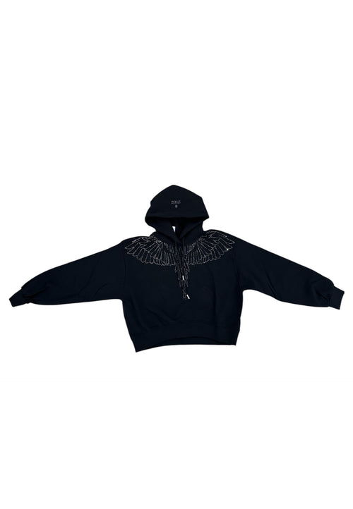COUNTRY OF MILAN Felpa crop con cappuccio Donna cristal wings da donna
