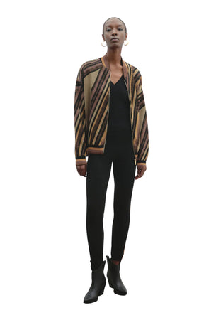 AKEP BOMBER in Donna Akep maglia lurex da donna