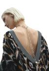 AKEP MAXI PULL Donna Akep leopardato lurex da donna
