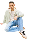 TOMMY HILFIGER JEANS Sneakers The Greenwich con mix di texture e pelle Uomo Tommy Hilfiger Jeans da uomo
