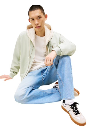 TOMMY HILFIGER JEANS Sneakers The Greenwich con mix di texture e pelle Uomo Tommy Hilfiger Jeans da uomo