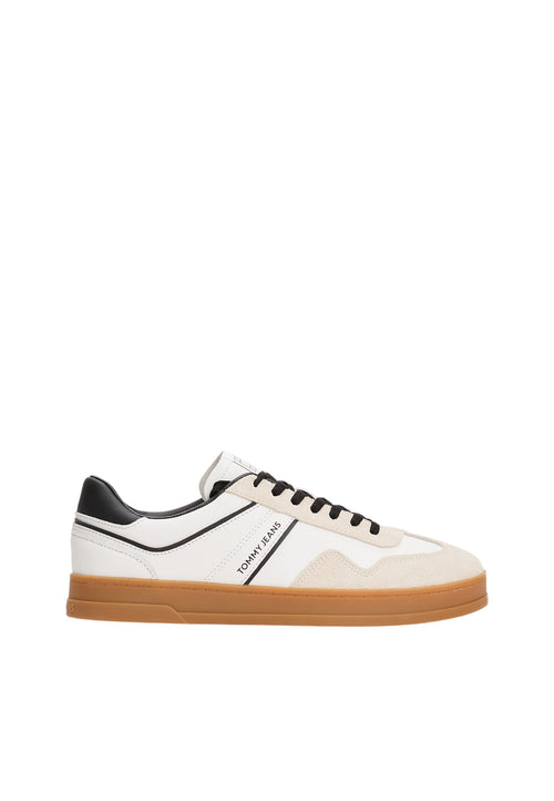TOMMY HILFIGER JEANS Sneakers The Greenwich con mix di texture e pelle Uomo Tommy Hilfiger Jeans da uomo