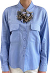 DIXIE CAMICIA Donna con fiore da donna