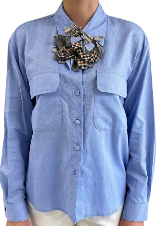 DIXIE CAMICIA Donna con fiore da donna