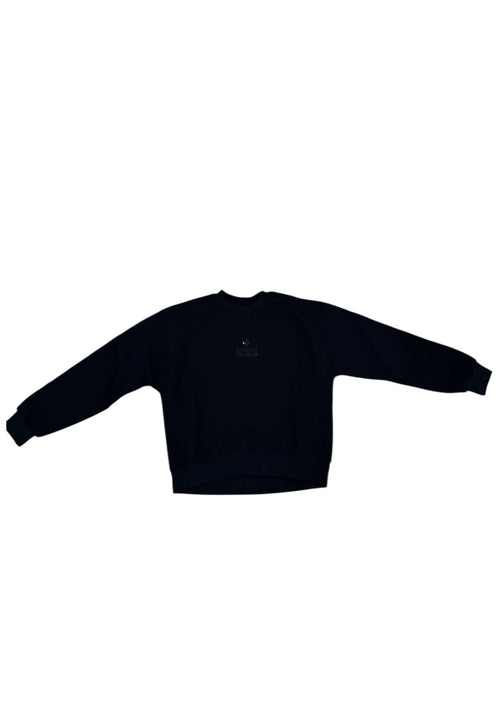 COUNTRY OF MILAN Felpa girocollo Donna logo paillettes da donna