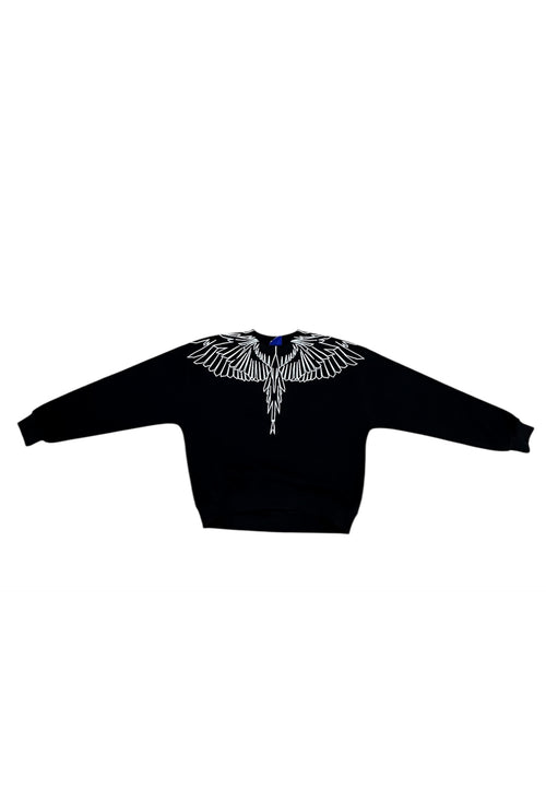 COUNTY OF MILAN Felpa girocollo Donna white wings da donna