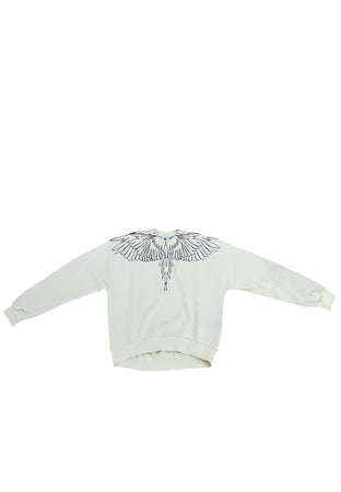 COUNTY OF MILAN Felpa girocollo Donna black wings da donna