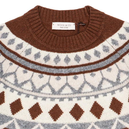 WOOL &amp; CO Maglia Uomo Wool &amp; Co Paricollo Jacq Spron da uomo