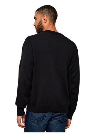 CALVIN KLEIN JEANS Maglione Con Monogramma In Cotone Taglio Relaxed Uomo Calvin Klein Jeans da uomo