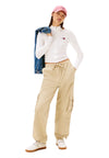 TOMMY HILFIGER JEANS Felpa slim fit con zip e distintivo Tommy Donna Tommy Hilfiger Jeans da donna