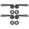 Maniglia Goccia Cromo Rosetta Foro Patent - Zama Cromo Satinata Q8 Cf=Pz 4