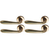 Mezza Maniglia Goccia Ottone - Zama Ottone Lucido Q8 Sx Cf=Pz 4