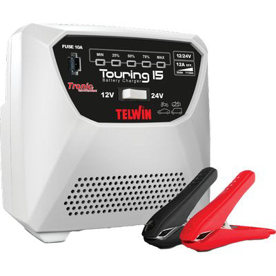 Caricabatteria Touring 15 New Telwin - Volt 12/24 Ah 50-30/155-55