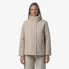 K-Way K-WAY Marletta st Warm Giacca Corto Calda beige Grigia con Aperture Regolabili K7125KW XP2 da donna