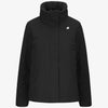 K-Way K-WAY Marletta st Warm Giacca Corto Calda Nera Grigia con Aperture Regolabili K7125KW USY BLACK da donna