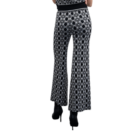 GOA GOA Goa Goa pantaloni jogger in maglia jacquard modello Chezzy con vita elasticizzata e polsini a costine da donna